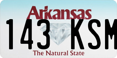 AR license plate 143KSM