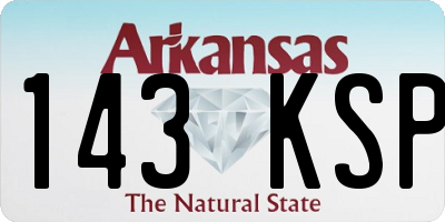 AR license plate 143KSP