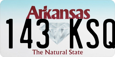 AR license plate 143KSQ