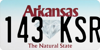 AR license plate 143KSR