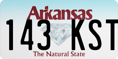 AR license plate 143KST