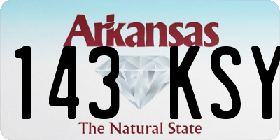 AR license plate 143KSY