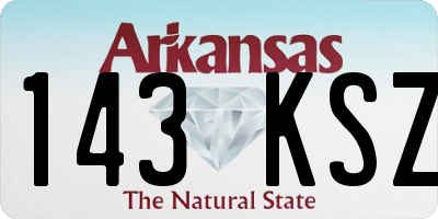 AR license plate 143KSZ