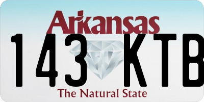 AR license plate 143KTB