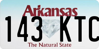 AR license plate 143KTC