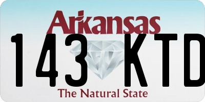 AR license plate 143KTD