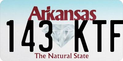 AR license plate 143KTF