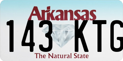 AR license plate 143KTG