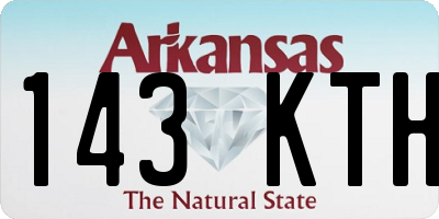 AR license plate 143KTH