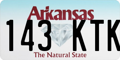 AR license plate 143KTK