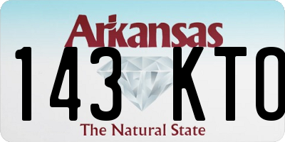 AR license plate 143KTO