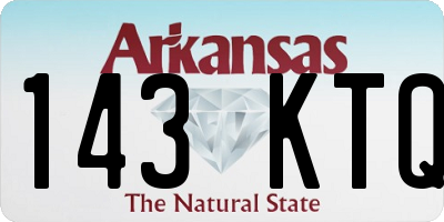 AR license plate 143KTQ