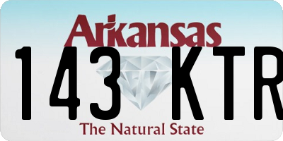 AR license plate 143KTR