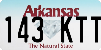 AR license plate 143KTT