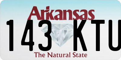 AR license plate 143KTU