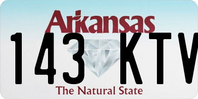 AR license plate 143KTV