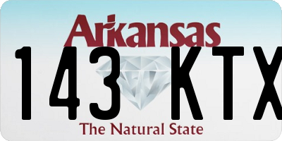 AR license plate 143KTX