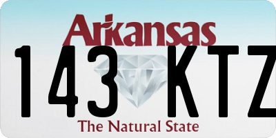 AR license plate 143KTZ