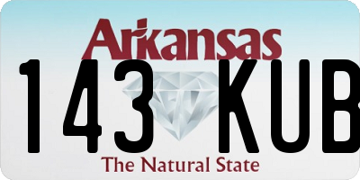 AR license plate 143KUB