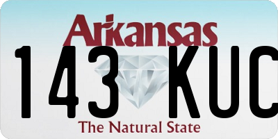 AR license plate 143KUC