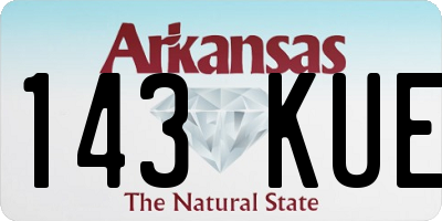 AR license plate 143KUE