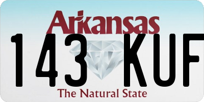 AR license plate 143KUF