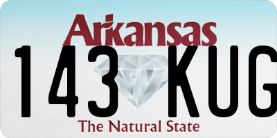 AR license plate 143KUG