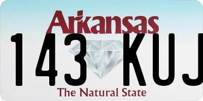 AR license plate 143KUJ