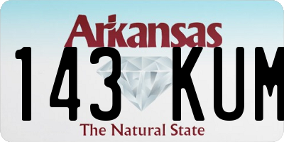 AR license plate 143KUM