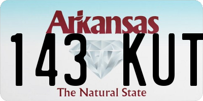 AR license plate 143KUT