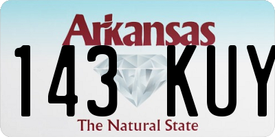 AR license plate 143KUY