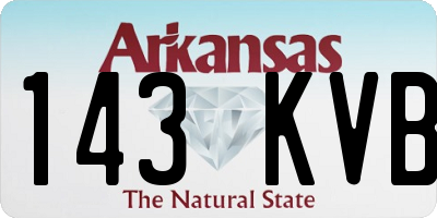 AR license plate 143KVB