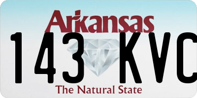 AR license plate 143KVC