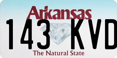 AR license plate 143KVD