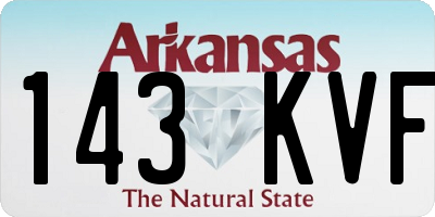 AR license plate 143KVF