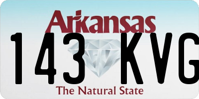 AR license plate 143KVG