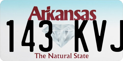 AR license plate 143KVJ