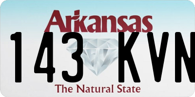 AR license plate 143KVN