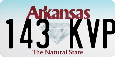 AR license plate 143KVP
