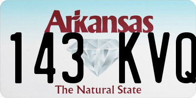 AR license plate 143KVQ