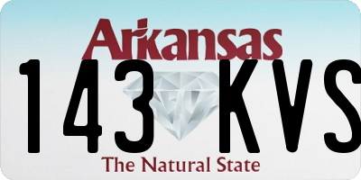 AR license plate 143KVS