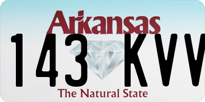 AR license plate 143KVV