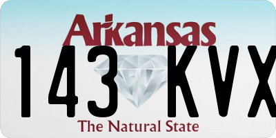 AR license plate 143KVX