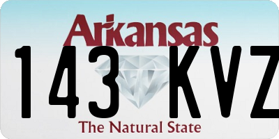 AR license plate 143KVZ