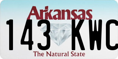 AR license plate 143KWC