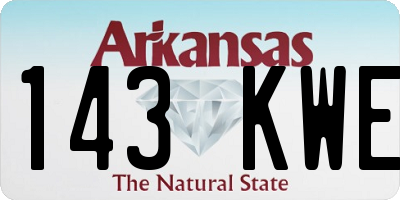 AR license plate 143KWE