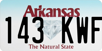 AR license plate 143KWF