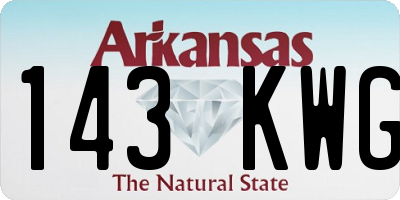 AR license plate 143KWG