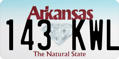 AR license plate 143KWL