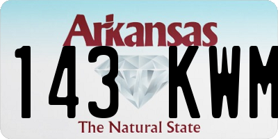 AR license plate 143KWM